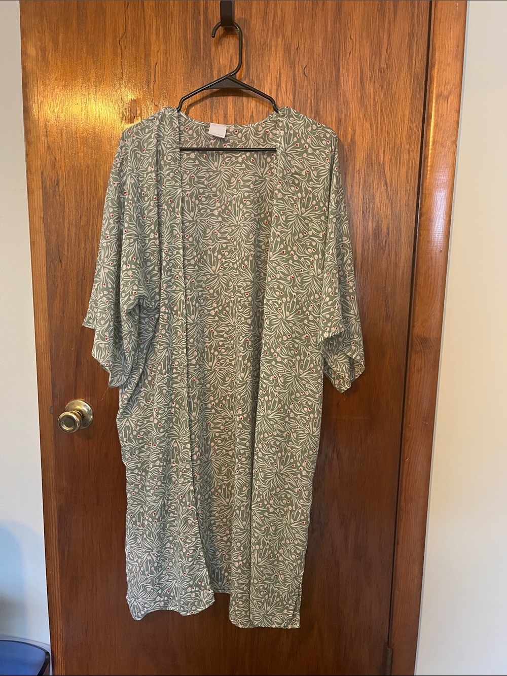 Women's Sage Green White Pink Red Kimono Open Cardigan